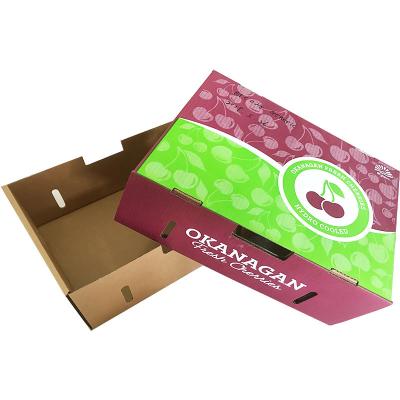 China Customized Accepted Cardboard Crates For Fruits And Vegetables High Strength Cardboard for sale