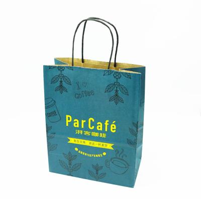 China Holiday Party Custom Printed Paper Bags With Handles Eco - Friendly Thanksgiving for sale