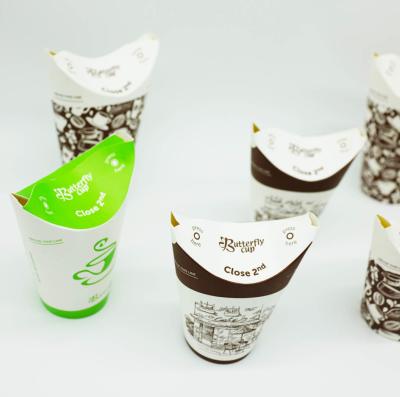 China Foldable Chicken Recyclable Paper Cups Box Disposable PBS Lamination Stable for sale