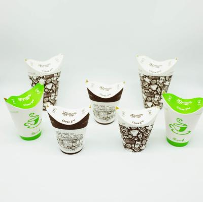 China Recyclable Packing PLA Coated Paper Cups , Biodegradable Paper Cups Customized Logo for sale