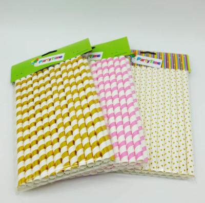 China Water Resistance Paper Restaurant Supplies , Colored Paper Straws Eco - Friendly for sale