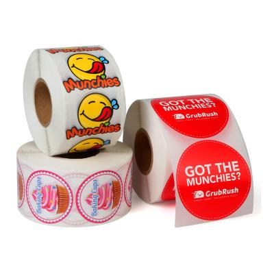 China Custom Roll Safe Food Packaging Stickers / Strong Sticky Self Adhesive Stickers for sale