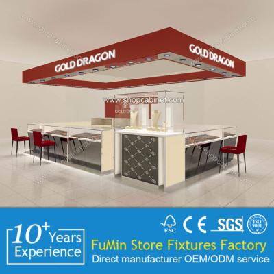 China Plexiglass acrylic used fashionable silver jewelry showcases for sale