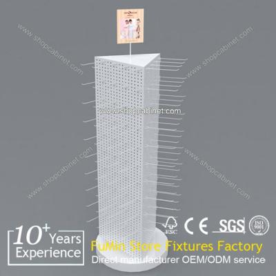 China Movable garment clothes display rack boutique gondola satin display stand for retai for sale