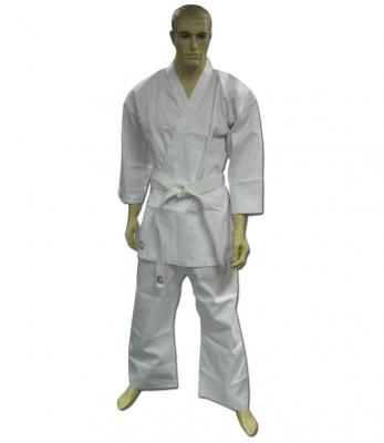 China Polyester Cotton White Karate Uniform / Karate Clothes For Kids / Boys for sale