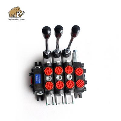 China DCV60 3 Spool Hydraulic Spool Valve Monoblock Anti Cavitation for sale