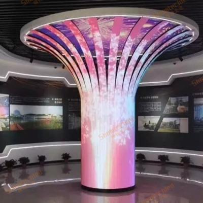 China Indoor Flexible LED Display Module , Flexible LED Advertising Screen P2.5 for sale
