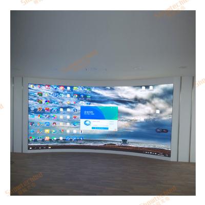 China IP31 P2.5 curvó la pared video flexible suave del LED de la pantalla de visualización flexible LED del panel en venta