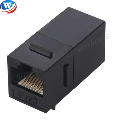 China Straight Through 8P8C RJ45 Keystone Jack Cat6 UTP Inline Coupler Connector Adapter for sale