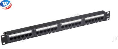 China Rack Mount Network Patch Panels CAT5e 110 IDC Krone 24 Port for sale