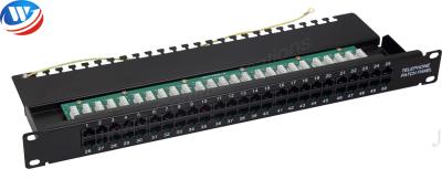 China 6P4C Type Krone Network Patch Panels 110 IDC CAT3 RJ11 50 Port Voice Patch Panel for sale