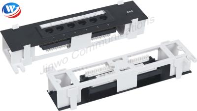 China 1U 110 IDC Network Patch Panels Cat6 6 Port Wall Mount for sale