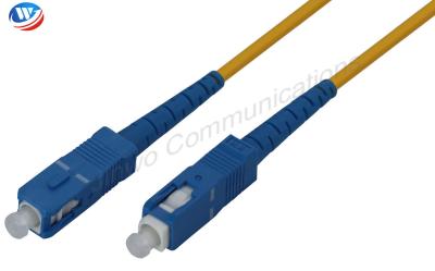 China G652D Fiber Optic Patch Cord 3mm PVC SC To SC High Temperature Stability for sale