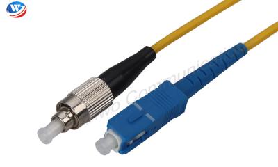 China Eco Friendly Simplex Fiber Optic Patch Cord Multimode ST To LC Fiber Jumper for sale