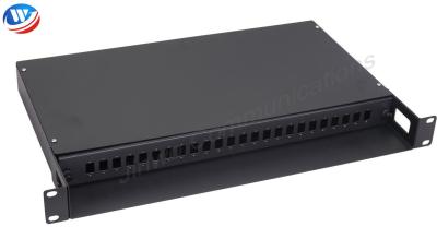 China WAN 19 Rack Mount Fiber Patch Panel 1U 48 Port LC Adapter for sale