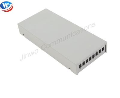 China 8 Cores Wall Mount Fiber Patch Panel Cold Rolled Steel 8 Port Terminal Box for sale