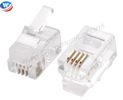China Unshielded RJ11 4P4C Modular Plug Boot For Data Center for sale