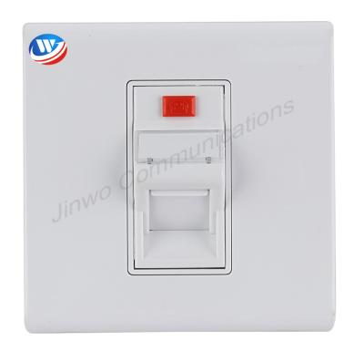 China Workstation Telephone Network Faceplate 1 Port Cat 6 Face Plate for sale