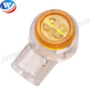 China Yellow Lid Transparent Bottom  110 Wiring Blocks HJKT1 Male Female Wire Connectors for sale