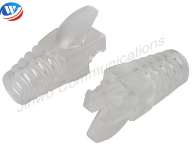 China Strain Relief Shielded Cat5e Connectors PVC Rj45 Connector Boot for sale