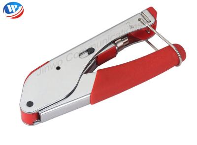 China Red Handle Network Crimping Tool F Connector Coaxial Cable Crimping Tool for sale