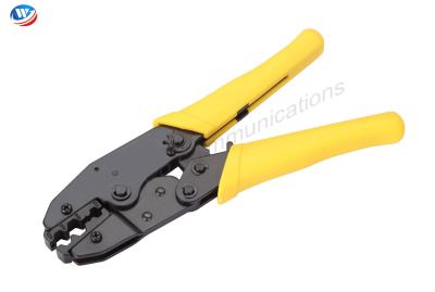 China Arrugador amarillo del cable de Ethernet del cobre de la herramienta que prensa del alambre eléctrico de 8 pulgadas en venta