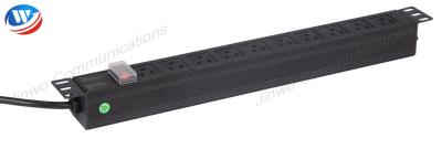 China USA Type Commercial 10 Way PDU LED Surge Protector Switch for sale