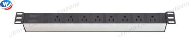 China Reset Button Surge Protector PDU Power Distribution Unit US Type 8 Way PDU Socket for sale