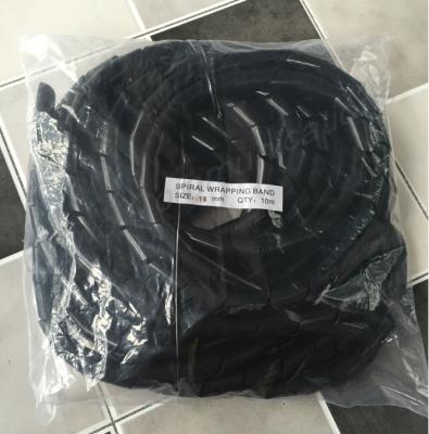China Encargado blanco negro de embalaje espiral del alambre del cable del ordenador de la gestión de cable de las bandas del PE en venta
