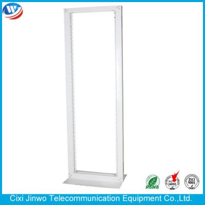 China Ral7035 IEC297-2 2 Post Open Rack Cold Rolled Steel 24U for sale