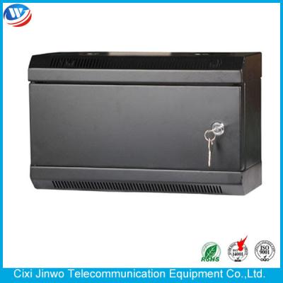China 10 Inch Wall Mount Network Cabinet Glass Door 15U SPCC Cold Rolled Steel for sale