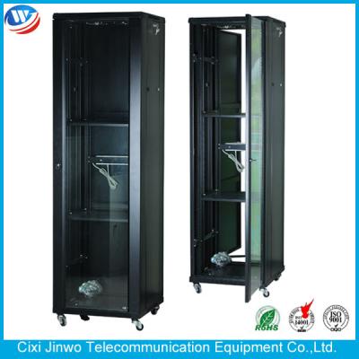 China Glass Vented Door Floor Network Cabinet 19 Inch 42U NC Series for sale