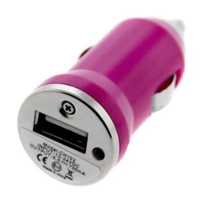 China USB Pink Apple iPhone Car Chargers For Apple iPhone 4 / 4G With Car Cigar Lighter for sale
