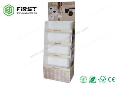 China Waterproof Corrugated Display Rack Retail Foldable Cardboard Floor Displays for sale