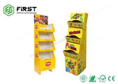 China CMYK Free Standing Cardboard Displays Foldable Corrugated Floor Display For Retail Store for sale