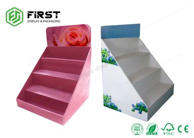China Foldable Cardboard Counter Top Display Custom Color Printed Retail PDQ Corrugated Display for sale