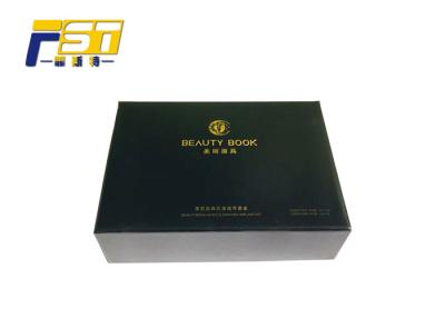 China Black Moisture Resistant High End Gift Boxes Sturdy Structure With Strong Magnets for sale