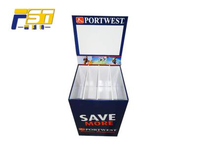 China Square Backplane Style Retail Dump Bin Display Single Sided For Convenient Store for sale