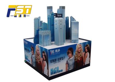 China Exhibición de la plataforma de la cartulina de la impresión de CMYK, caja de presentación de la plataforma del cartón para la promoción en venta