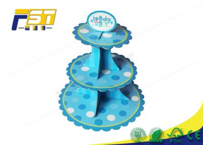 China Light Weight Cardboard Cake Display Multi Tiers Customized Size For Wedding for sale