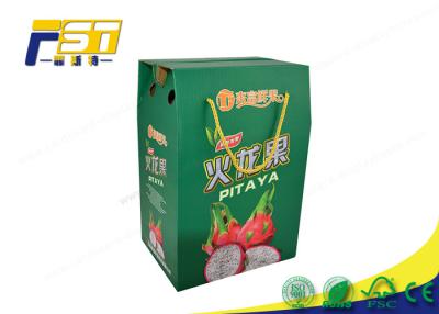 China Impresión del logotipo de encargo coloreado plegamiento de las cajas acanaladas para el cartón del paquete de la fruta en venta