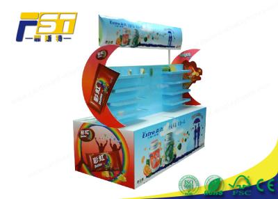 중국 소매 촉진을 위한 방수 골판지 깔판 전시 광택 있는 표면 판매용