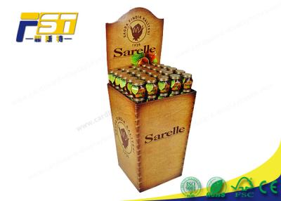 China Removable Header Cardboard Dump Bins Recycling Customized For Drinks Retails for sale