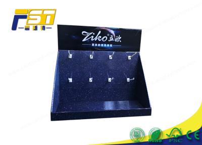 China Plastic Hooks 4C CMYK 350g CCNB Cardboard Counter Display for sale