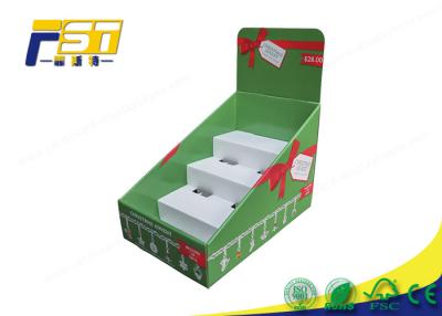 China Caixas de exposição superiores contrárias feitas sob encomenda de Logo Printing Portable Retail Cardboard do conjunto fácil à venda