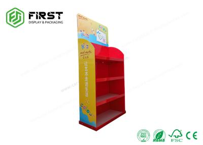 China Four Layers Damp Proof Cardboard Retail Display Stands For Advertising for sale