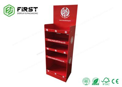 China Custom Printed Light Weight Pos Cardboard Display Stands For Advertising for sale