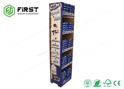 China Snack Corrugated Cardboard Displays Racks , Cardboard Pop Up Display For Chocolates for sale
