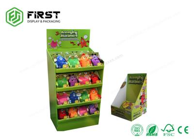 China Custom Recyclable Cardboard Display Shelves Full Color Offset Printing For Retail Promotion for sale