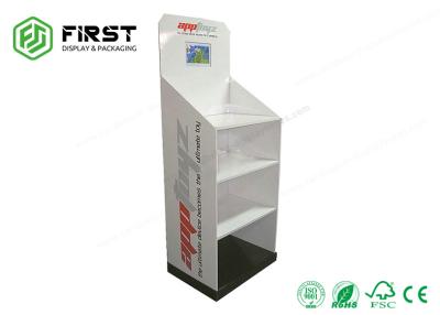 China Multi Shelves Cardboard Floor Displays , Customizied Reusable Cardboard Book Display for sale